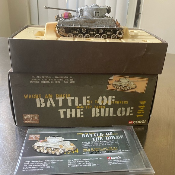 Miniature Corgi Military - Char Sherman M4A3 - Échelle 1/50 - Réf. CC 51016